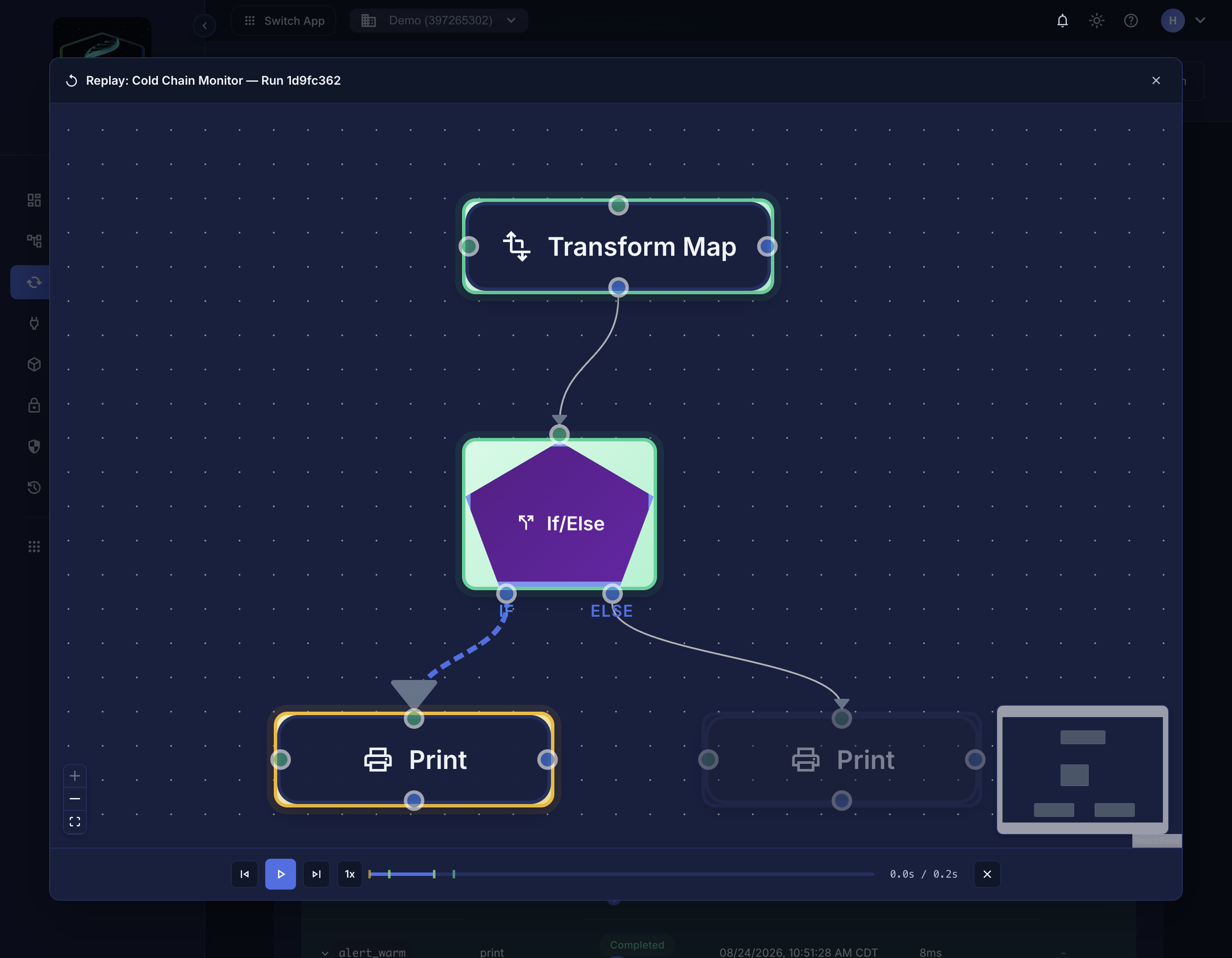 Strand workflow execution replay